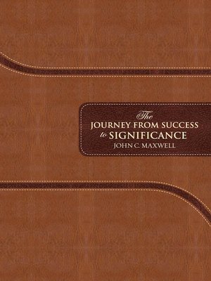 cover image of The Journey from Success to Significance